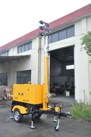 Trailer Mobile Light Tower Generator , Inflatable Lighting Tower With 4kw To 10kw
